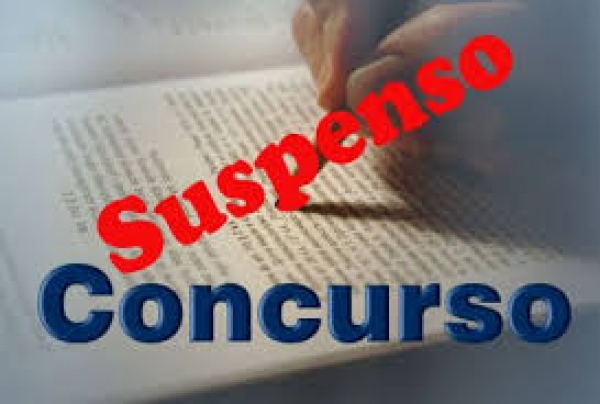 SUSPENSÃO DO CONCURSO PÚBLICO