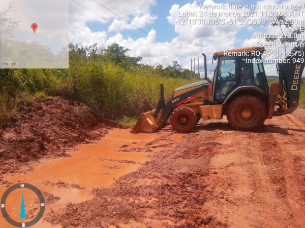 RECUPERAÇÃO DA LINHA75 KM 22 EM PARECIS/RO