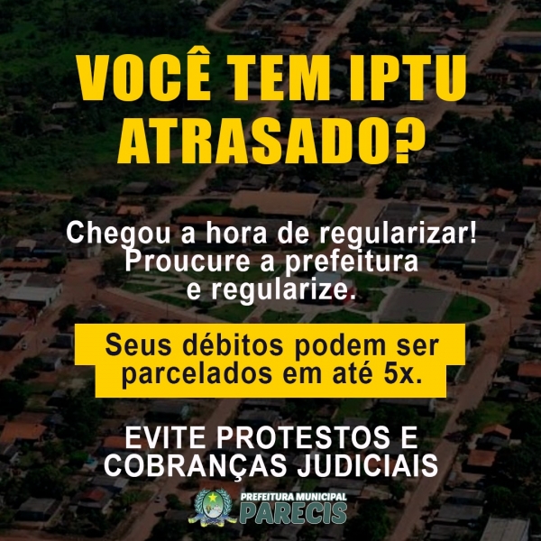 REGULARIZAÇÃO DE IPTU