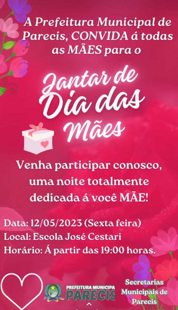 JANTAR DE DIA DAS MÃES