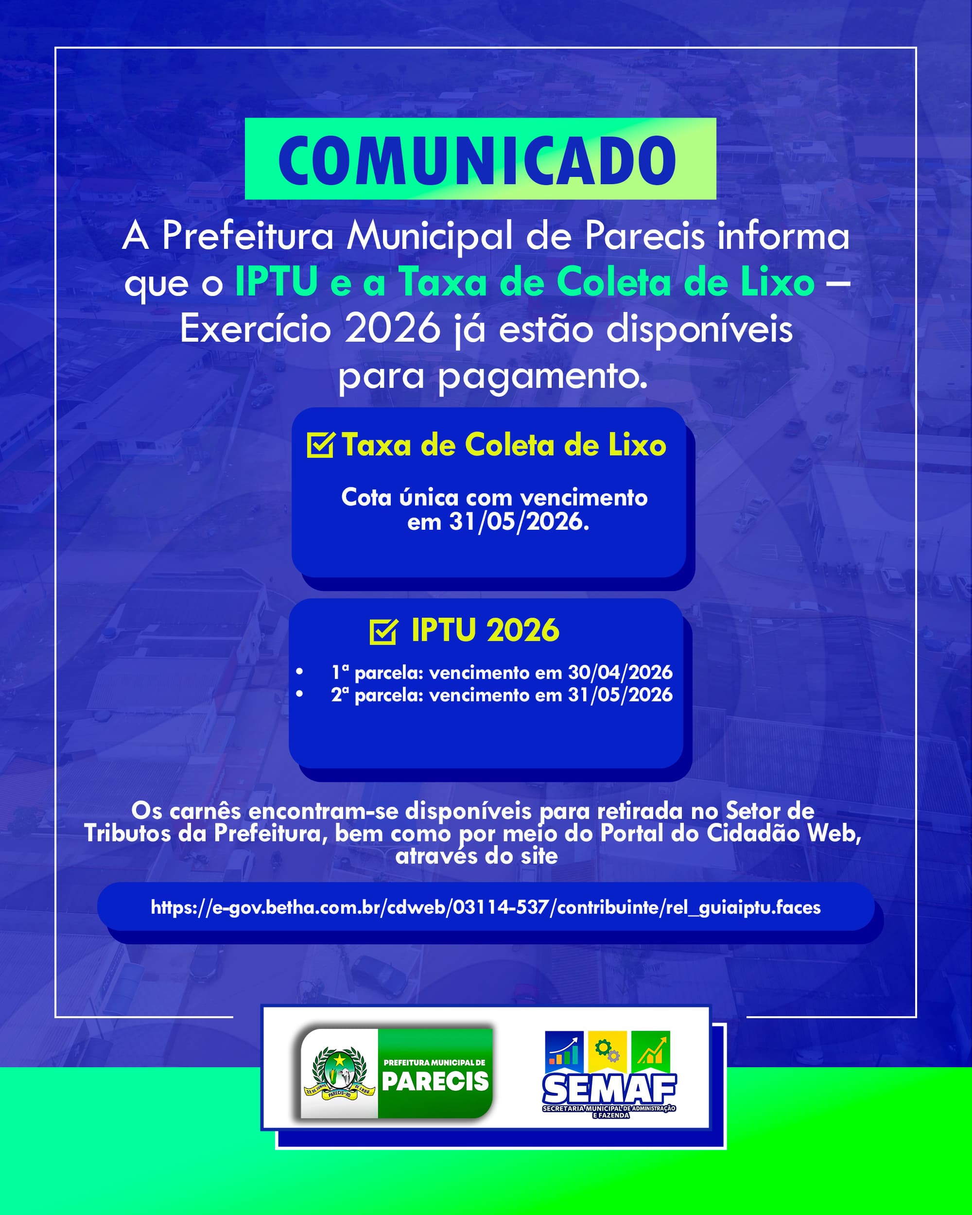 COMUNICADO