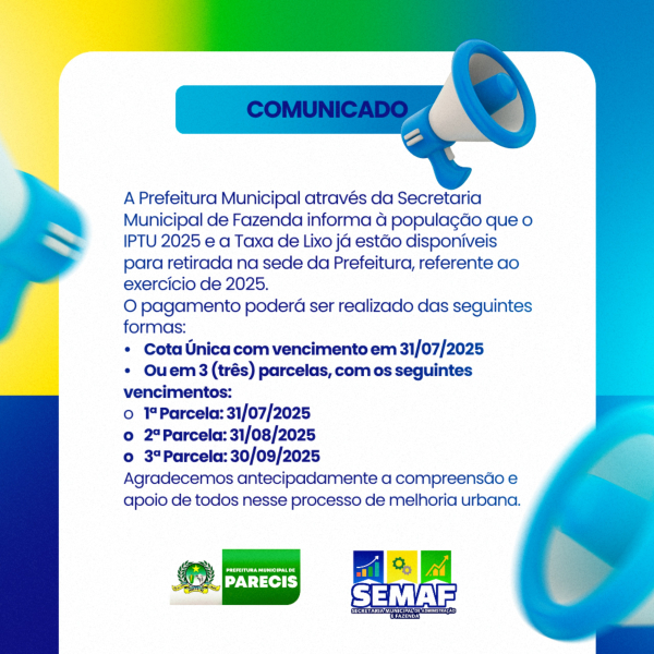  COMUNICADO