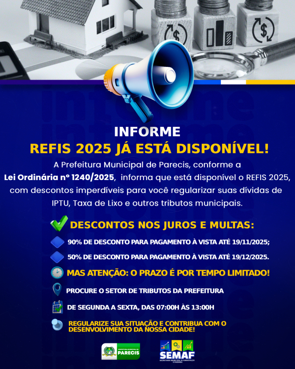 REFIS 2025 JÁ ESTÁ DISPONÍVEL